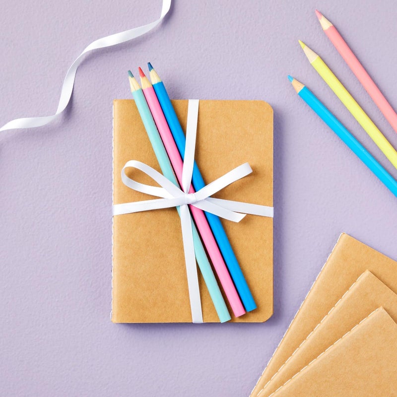 Paper Junkie A6 Kraft Paper Notebook - 4 x 6 in, Brown, 24 Pack Softcover, 80 Lined Pages - Writing Journal for Kids & Students - Bulk Journals - Notebooks & Party Favors - Classroom & Office Supplies - Image 3